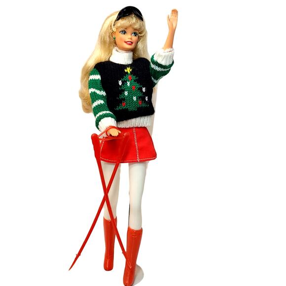 1996 Holiday Season Barbie Special Edition With Red Boots - Picture 2 of 8